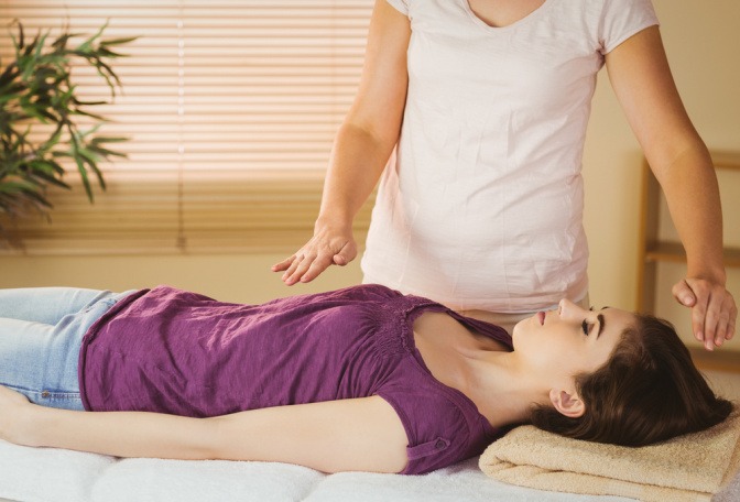 Behandlung mit Reiki