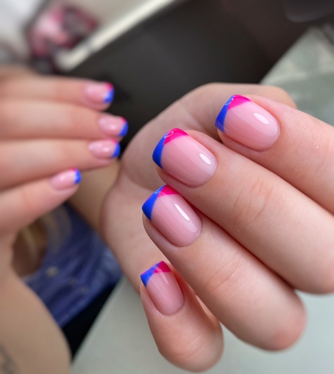 Double French Nails bunt