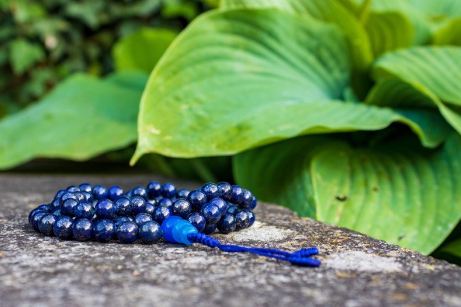 Lapislazuli Stein als Schmuckperlen