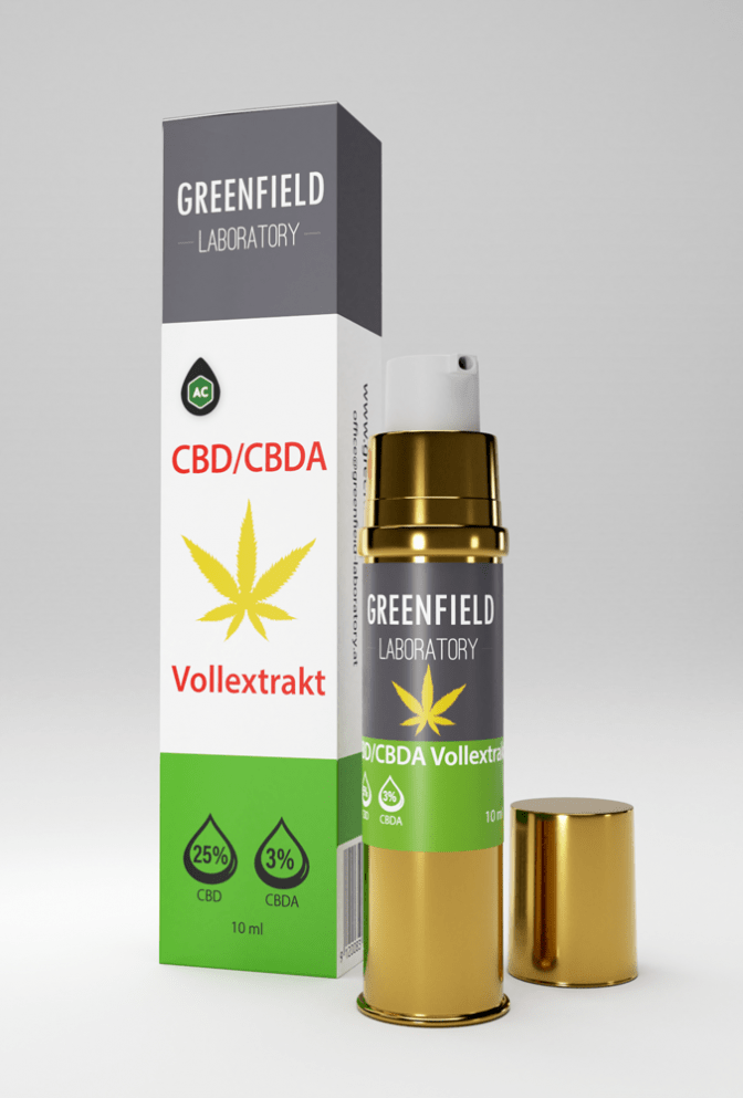 Vorschaubild für Premium Vollspektrum CBD Öl (25% CBD + 3% CBDa) von Greenfield