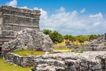 Maya Ruine in Tulum in Mexiko